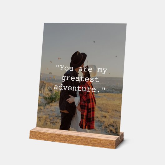 Creëer uw eigen aangepaste prijsopgave foto acryl bord (Hoek)