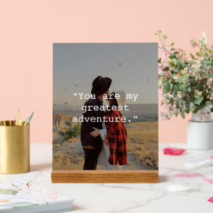 Creëer uw eigen aangepaste prijsopgave foto acryl bord