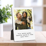 Creëer uw eigen aangepaste prijsopgave foto fotoplaat<br><div class="desc">Creëer uw eigen aangepaste offerte en foto plaquette home decor. Beschikt over jouw tekst in minimalistische typografie en gepersonaliseerde foto.</div>