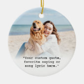 Creëer uw eigen aangepaste prijsopgave foto keramisch ornament (Voorkant)