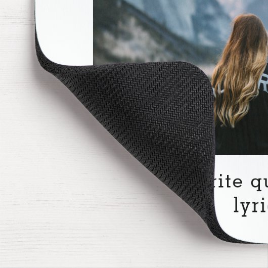 Creëer uw eigen aangepaste prijsopgave foto muismat (Hoek)