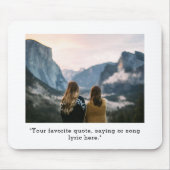 Creëer uw eigen aangepaste prijsopgave foto muismat (Voorkant)