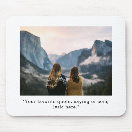 Creëer uw eigen aangepaste prijsopgave foto muismat (Voorkant)