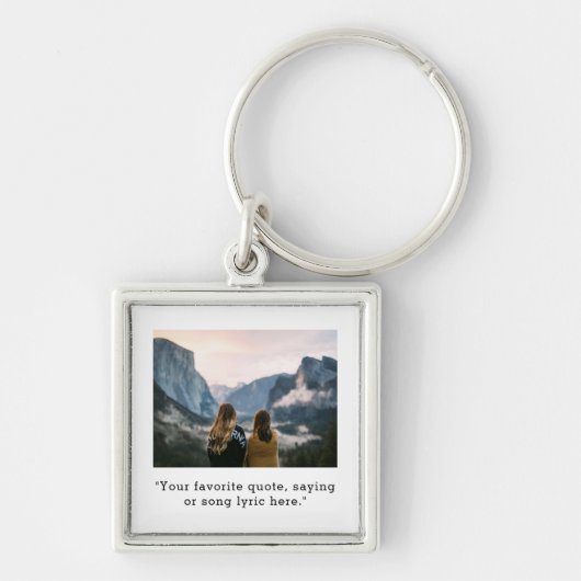 Creëer uw eigen aangepaste prijsopgave foto sleutelhanger (Voorkant)