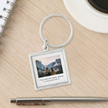 Creëer uw eigen aangepaste prijsopgave foto sleutelhanger<br><div class="desc">Creëer uw eigen aangepaste offerte en gepersonaliseerde foto sleutelhanger. Een van je favoriete afbeeldingen en tekst in minimalistische typografie.</div>