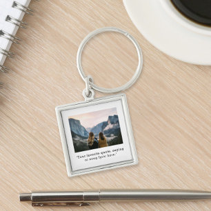 Creëer uw eigen aangepaste prijsopgave foto sleutelhanger