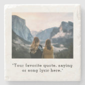 Creëer uw eigen aangepaste prijsopgave foto stenen onderzetter (Voorkant)