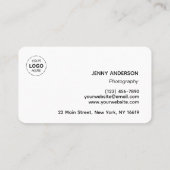 Creëer uw eigen aangepaste professionele Modern Si Visitekaartje (Achterkant)