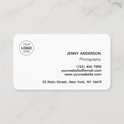 Creëer uw eigen aangepaste professionele Modern Si Visitekaartje (Achterkant)