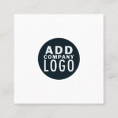 Creëer Uw eigen aangepaste QR-code Modern Vierkante Visitekaartje (Achterkant)