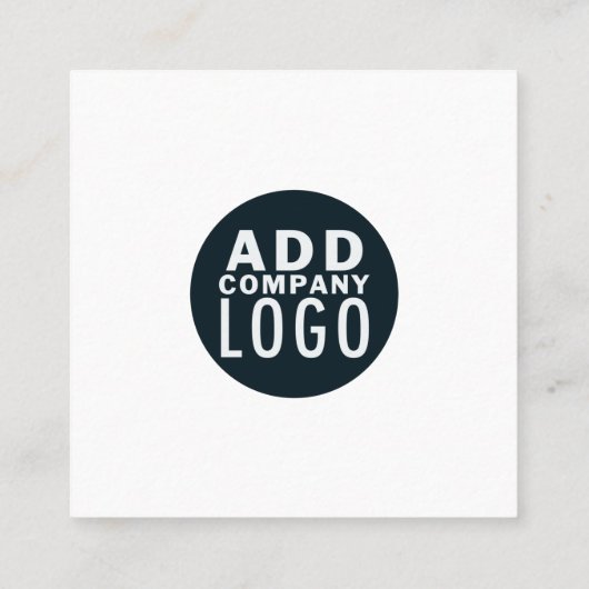 Creëer Uw eigen aangepaste QR-code Modern Vierkante Visitekaartje (Achterkant)