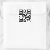 Creëer Uw eigen aangepaste QR-code Vierkante Sticker (Tas)