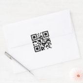 Creëer Uw eigen aangepaste QR-code Vierkante Sticker (Envelop)