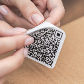 Creëer Uw eigen aangepaste QR-code Website URL-adr Vierkante Sticker