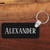 Creëer uw eigen, aangepaste rechthoekige sleutelhanger (Voorkant)