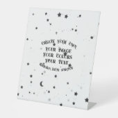 Creëer Uw eigen aangepaste Reclamebord Met Voetstuk (Voorkant)