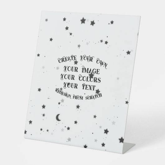 Creëer Uw eigen aangepaste  Reclamebord Met Voetstuk (Voorkant)