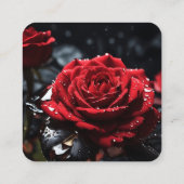 Creëer uw eigen aangepaste Red Rose close-up Informatiekaartje (Achterkant)