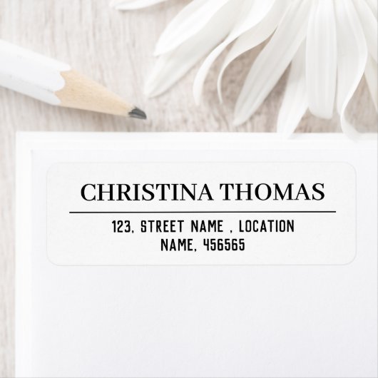 Creëer Uw eigen aangepaste retouradres Etiket (Insitu)