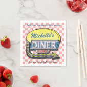 Creëer Uw eigen aangepaste retro 50-gebarentaal 2 Servetten (Insitu)