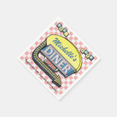 Creëer Uw eigen aangepaste retro 50-gebarentaal Servetten (Hoek)