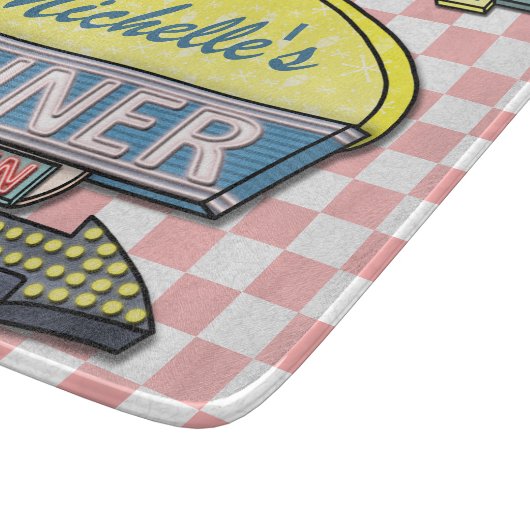 Creëer Uw eigen aangepaste retro 50-gebarentaal Snijplank (Hoek)