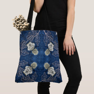 Creëer uw eigen aangepaste retro borduurwerk print tote bag