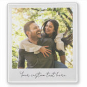 Creëer uw eigen aangepaste retro foto sticker (Voorkant)