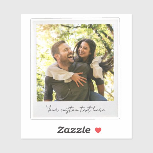 Creëer uw eigen aangepaste retro foto sticker (Vel)