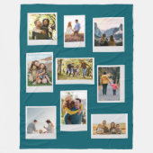 Creëer uw eigen aangepaste Retro Instant Photo Col Fleece Deken (Voorkant)