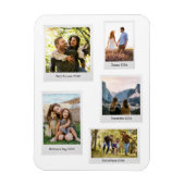 Creëer uw eigen aangepaste Retro Instant Photo Col Magneet (Verticaal)