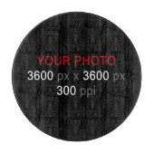 Creëer uw eigen aangepaste ronde snijplank (Voorkant)