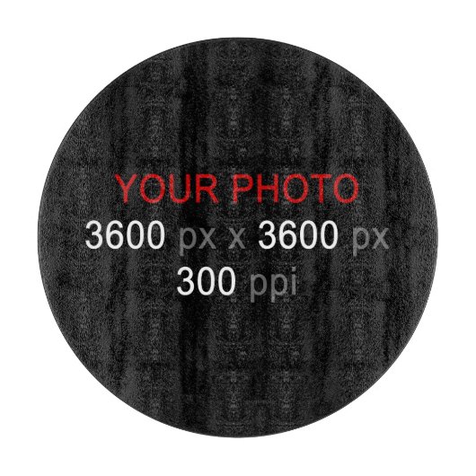 Creëer uw eigen aangepaste ronde snijplank (Voorkant)