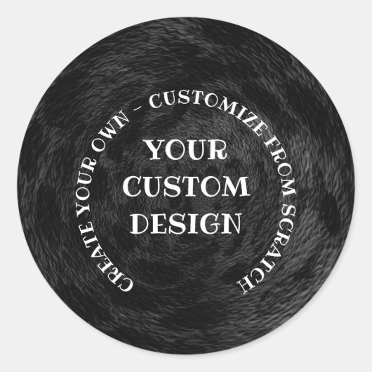 Creëer Uw eigen aangepaste Ronde Sticker (Voorkant)