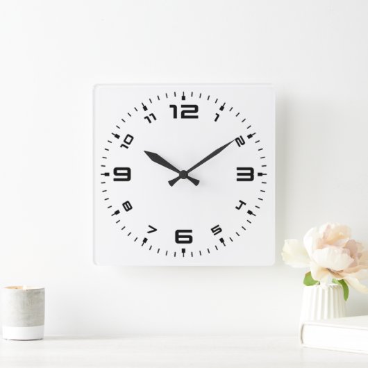 Creëer uw eigen aangepaste ronde vierkante klok (Huis)