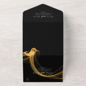 Creëer uw eigen aangepaste rooklint all in one uitnodiging (Buitenkant)