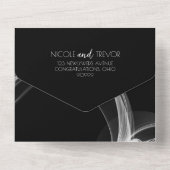 Creëer uw eigen aangepaste rooklint all in one uitnodiging (Achterkant)