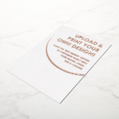 Creëer Uw eigen Aangepaste Roos Gold Foil-uitnodig Folie Uitnodiging (Gedraaid)