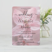 Creëer uw eigen aangepaste  roze bloem close-up kaart (Staand voorkant)