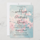 Creëer uw eigen aangepaste  roze boombloesems kaart (Voorkant)