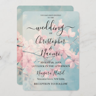 Creëer uw eigen aangepaste  roze boombloesems kaart