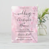 Creëer uw eigen aangepaste roze ontluikende takken kaart (Staand voorkant)