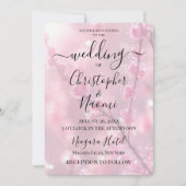 Creëer uw eigen aangepaste roze ontluikende takken kaart (Voorkant)