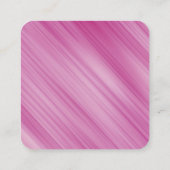 Creëer uw eigen aangepaste roze strepen informatiekaartje (Achterkant)