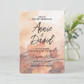 Creëer uw eigen aangepaste rustieke val verlaat br kaart (Staand voorkant)