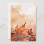 Creëer uw eigen aangepaste rustieke val verlaat br kaart (Achterkant)