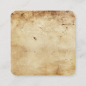 Creëer uw eigen aangepaste sepia oud papier informatiekaartje (Achterkant)