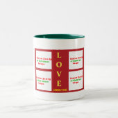 Creëer Uw eigen aangepaste serie biedt kerstcadeau Tweekleurige Koffiemok (Center)