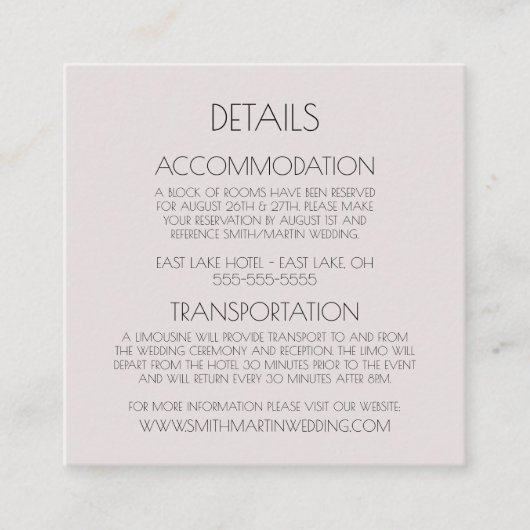 Creëer uw eigen aangepaste Sinaasappels marmer Informatiekaartje (Voorkant)