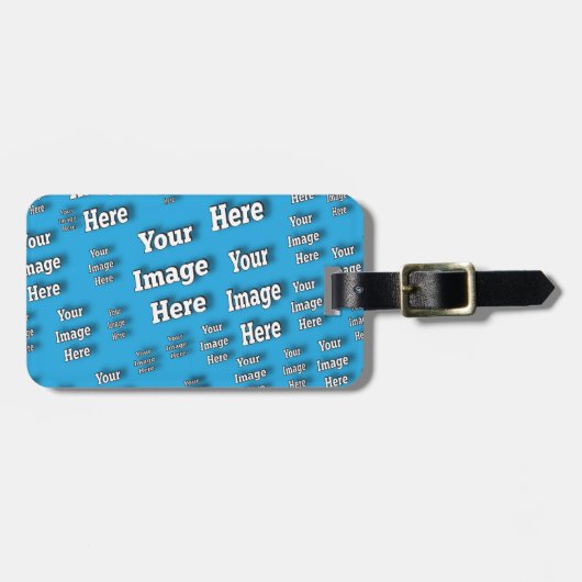 🤍 Creëer uw eigen aangepaste Sjabloon Bagagelabel (Voorkant horizontaal)